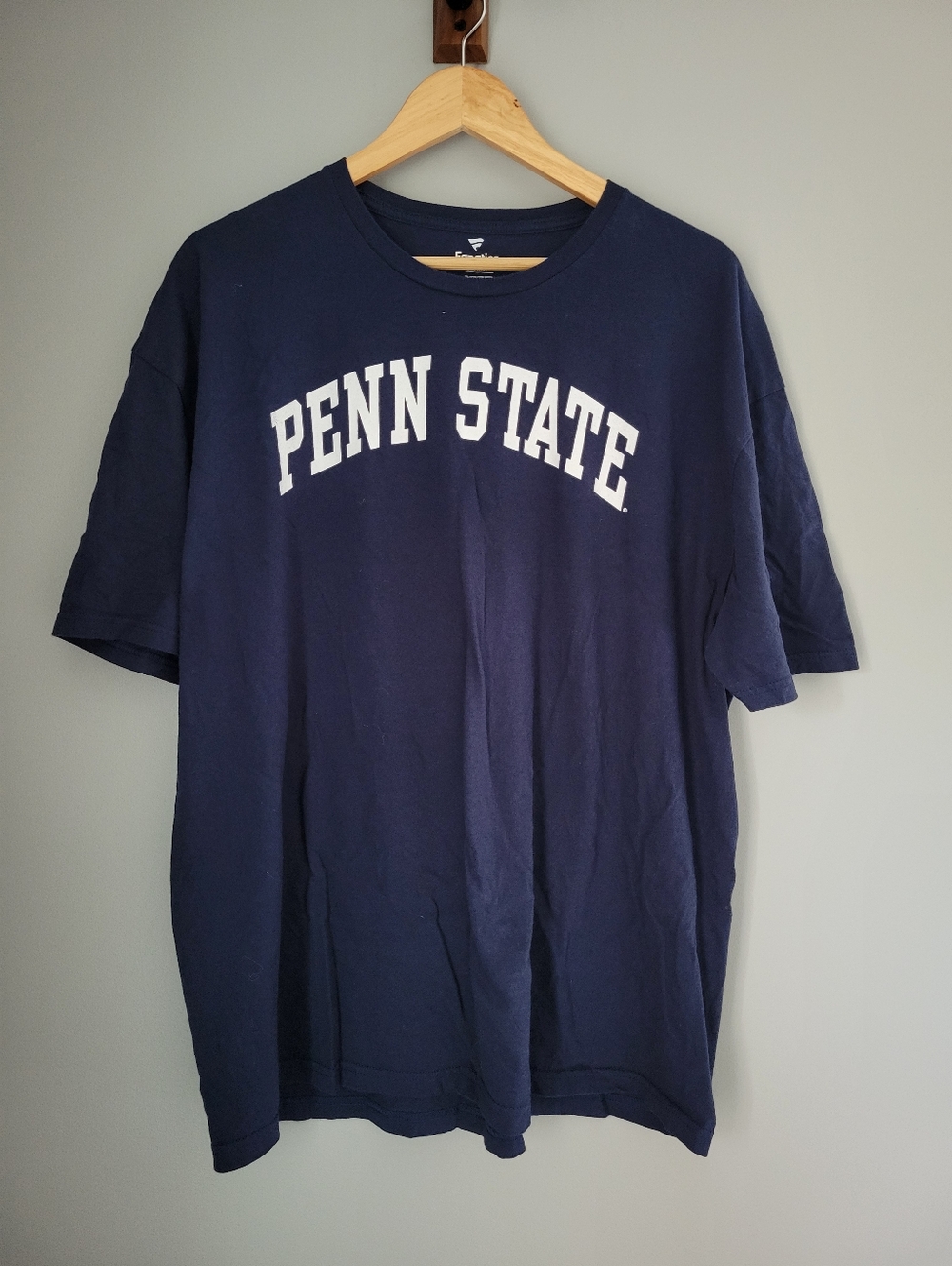 Mens Penn State Tee Shirt Size 2X XXL Navy Blue Fanatics Short Sleeve Cotton